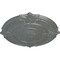 Ekena Millwork Attica Ceiling Medallion (Fits Canopies up to 3 3/4"), Hand-Painted Platinum, 39 1/2"OD x 2 1/2"P CM39ATPLS - alternate 2